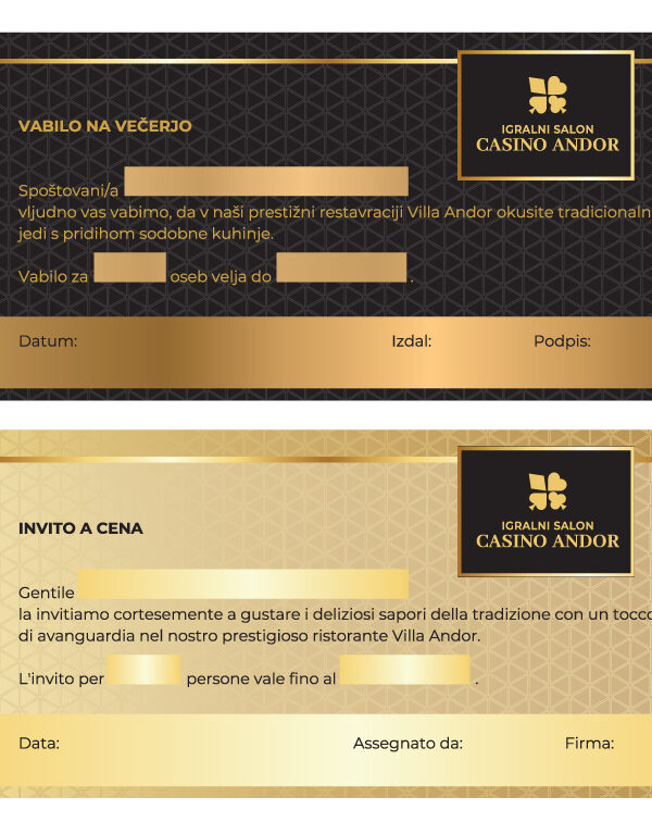 Casino Andor voucher